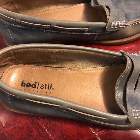 Bed Stu Anthropologie Leather Slip Green Lane Loafer in Green - Size 7 - Picture 3 of 9